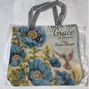 Floral Print Zippered Canvas Tote Bag Floral Print Zippered Shoulder Bag Tote